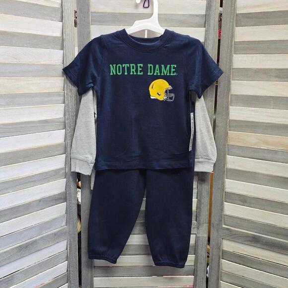 Notre Dame Fightin' Irish Toddler Outfit Three-Piece Set | Team Athletics | 12 M - Picture 1 of 15